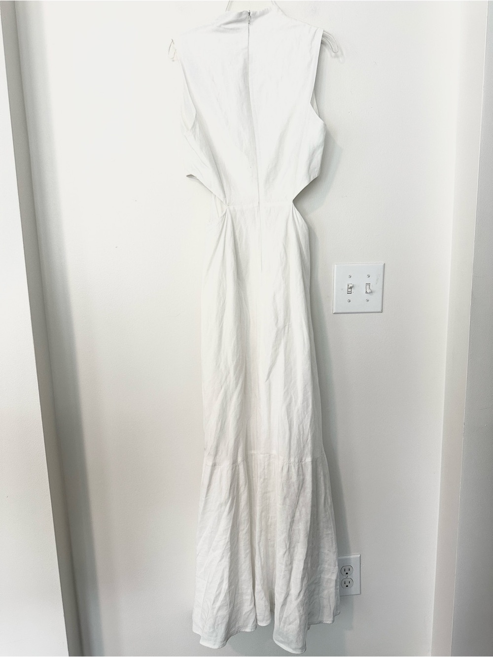 Karen Millen Ivory Linen Blend Maxi Dress 2 - Picture 4 of 7